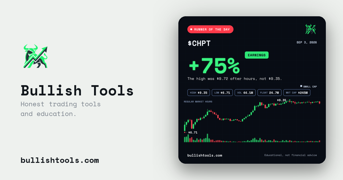 $CHPT Runner of the Day card