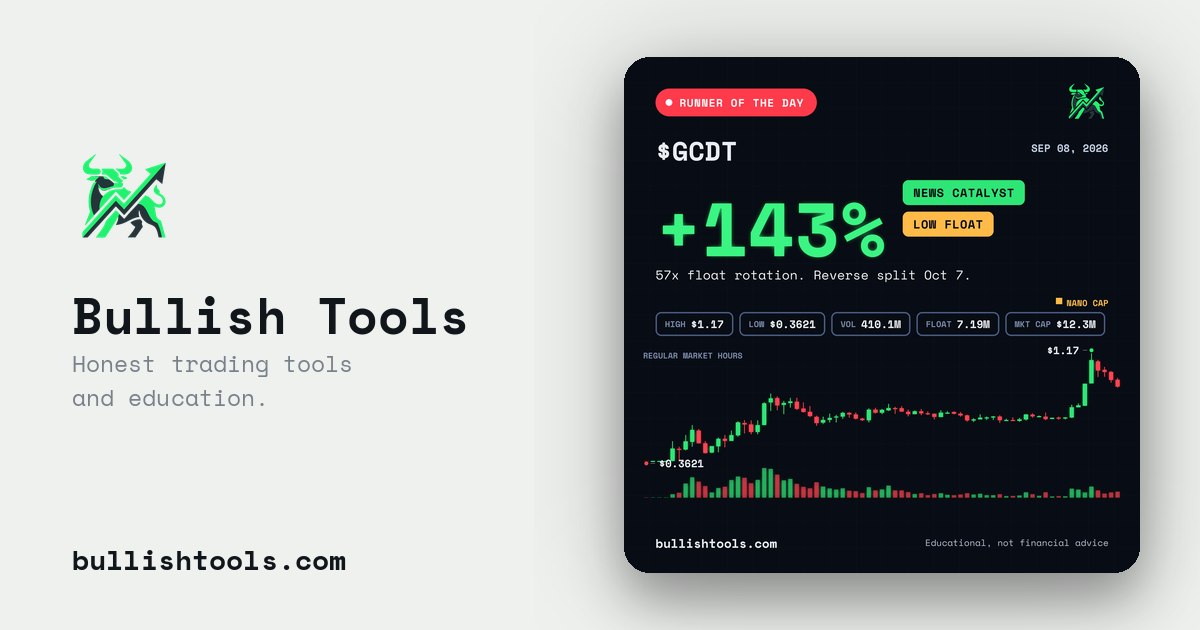 $GCDT Runner of the Day card